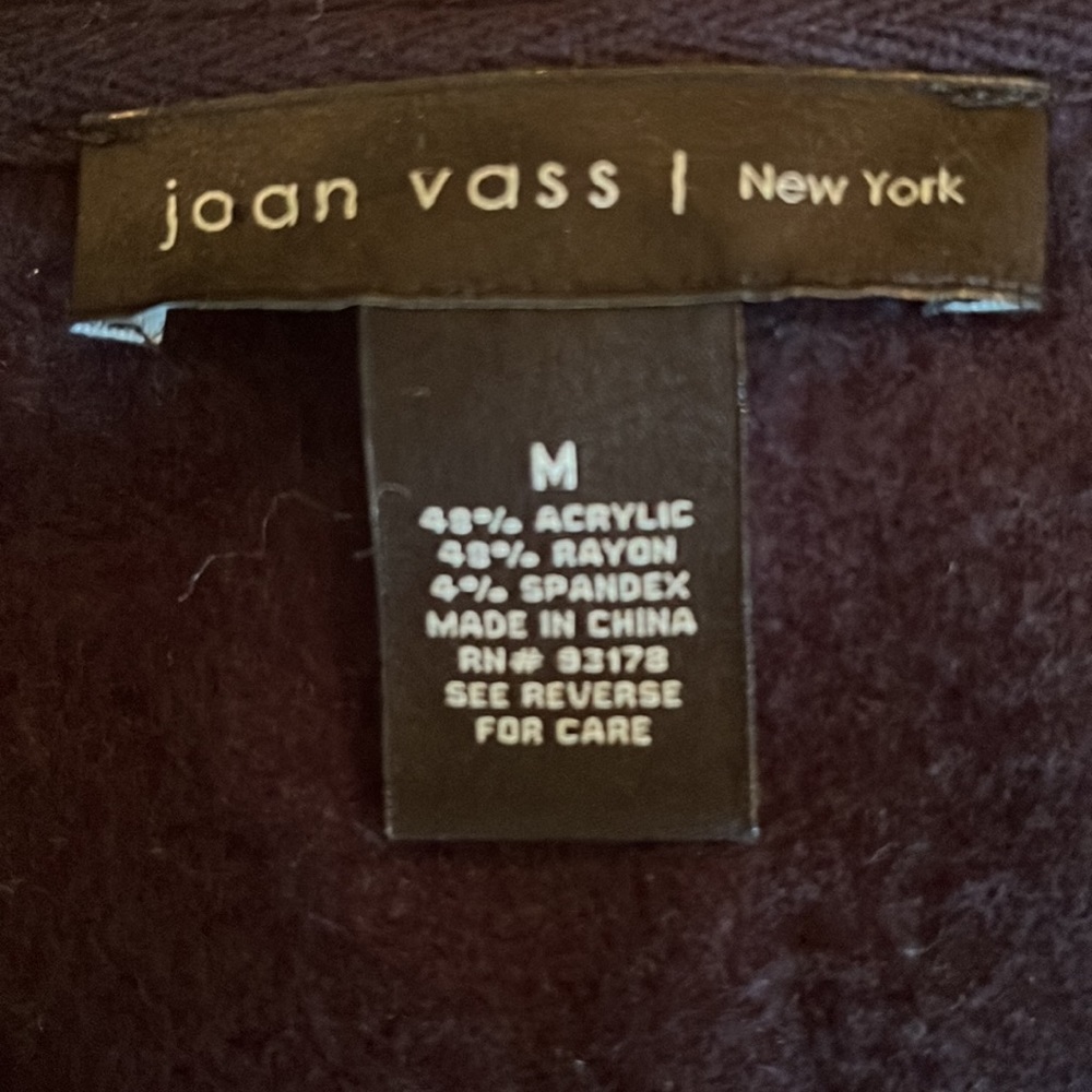 Joan Vass New York Batwing Sleeved Sweater / 3/4 length sleeve - Picture 8 of 9